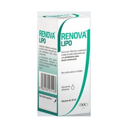 Renova Lipo Soluzione Oftalmica Umettante Acido Ialuronico 0,4% 10 ml