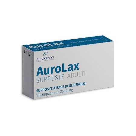Aurolax Supposte Adulti 2500 mg Con Glicerolo 18 Supposte