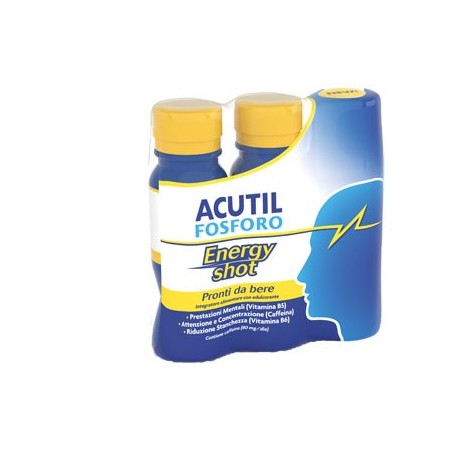 Acutil Fosforo Energy Shot Integratore Energetico 3x60 ml