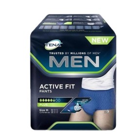 Tena Men Active Fit Slip Assorbente Uomo perdite Urinarie Taglia M 9 Pezzi