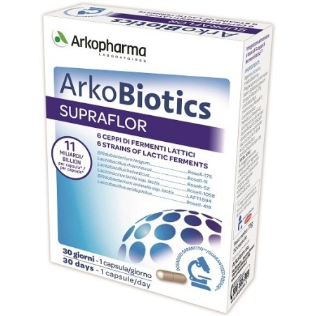 Arkopharma ArkoBiotics Supraflor Integratore 30 Capsule