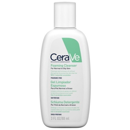 CeraVe Schiuma Detergente Sebonormalizzante Pelle Normale a Grassa 88 ml