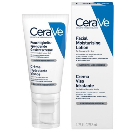 CeraVe Crema Viso Idratante con Acido Ialuronico 50 ml