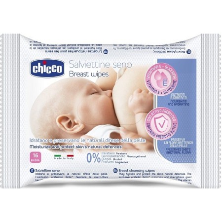 Chicco Salviette Detergenti Seno 16 Pezzi