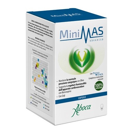 Aboca Minimas Advanced Integratore Regolarità Pressione Arteriosa 60 Capsule