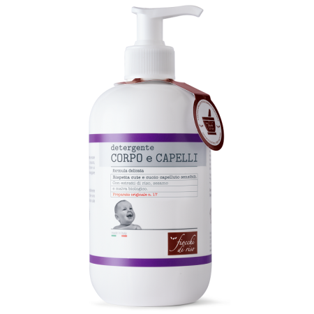 Fiocchi di Riso Detergente Corpo e Capelli Formula Delicata 400 ml