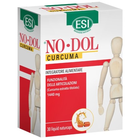 Esi No-Dol Curcuma Integratore Naturale Ossa e Articolazioni 30 Naturcaps
