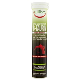 Equilibra B- Taurin Integratore Energetico per Sportivi 20 Compresse Effervescenti