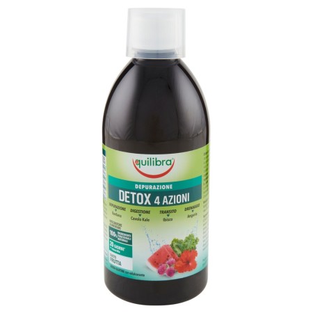 Equilibra Detox 4 Azioni Integratore Benessere dell'Organismo 500 ml