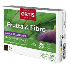 Frutta e Fibre Classico Integratore per il Transito Intestinale Pigro Frequente 24 Cubetti