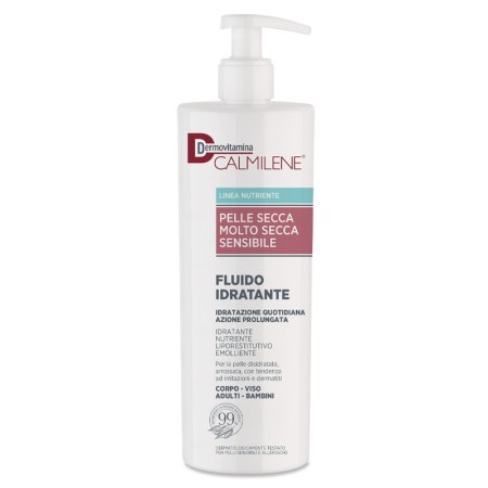 Dermovitamina Calmilene Fluido Idratante Pelle Secca e Molto Secca 500 ml
