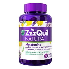 ZzzQuil Natura Integratore Per Il Sonno a Base Di Melatonina Con Camomilla, Valeriana e Lavanda 60 P