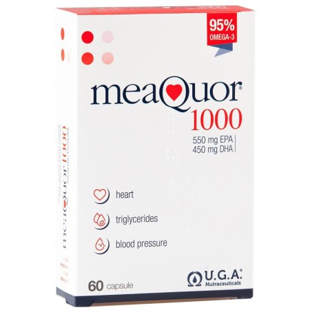 Meaquor 1000 Integratore di Omega-3 EPA DHA 60 Capsule