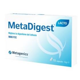 MetaDigest Lacto Integratore Per la Digestione Del Lattosio 15 Capsule