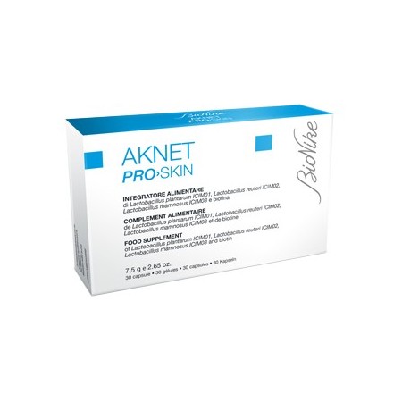 Bionike Aknet Pro-Skin Integratore Contro Acne 30 Capsule
