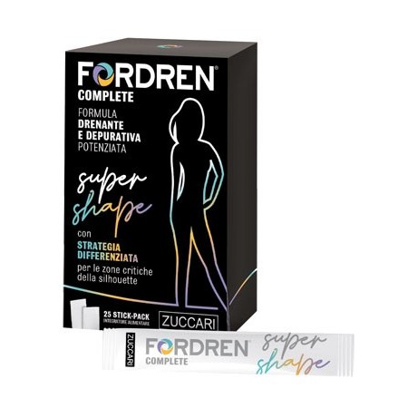 Fordren Complete Super Shape Integratore Drenante Depurativo 25 Stick Pack