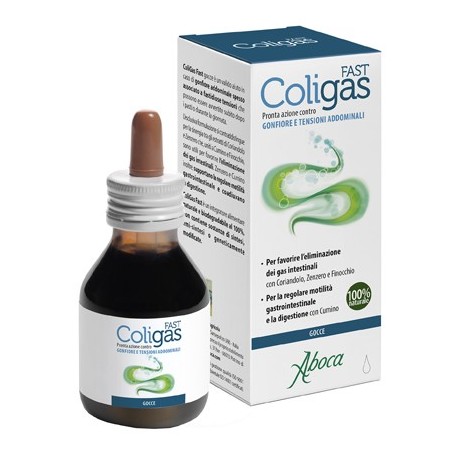 Aboca Coligas Fast Integratore Gonfiore Addominale Gocce 75 ml
