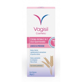Vagisil Crema Intima 2 in 1 Per Uso Quotidiano Con Avena Prebiotica 30 g