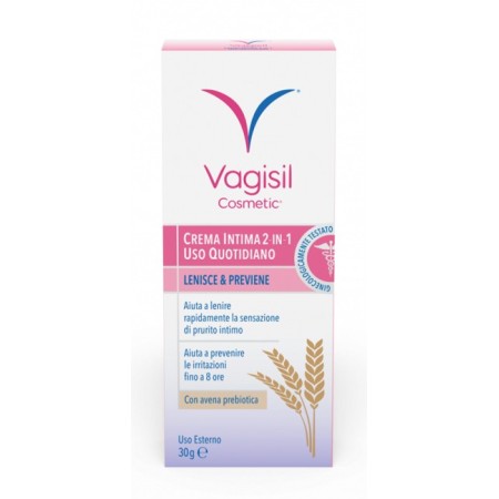 Vagisil Crema Intima 2 in 1 Per Uso Quotidiano Con Avena Prebiotica 30 g