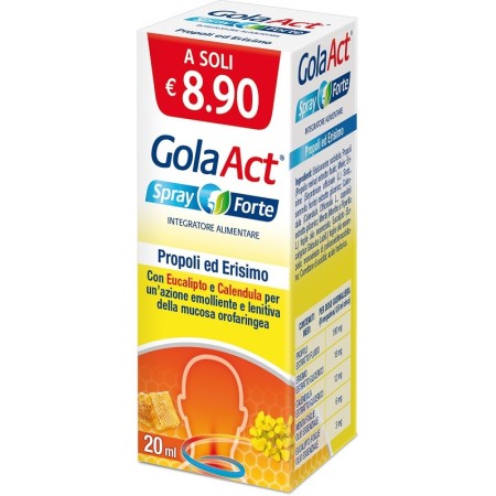 Gola Act Spray Forte Integratore Benessere Gola e Voce 20 ml