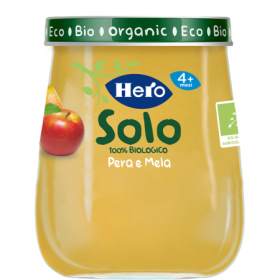 Hero Baby Solo Omogeneizzato Biologico Pera e Mela 120 g