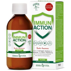 Erba Vita Immun Action Junior Integratore Per Le Difese Immunitarie 200 ml