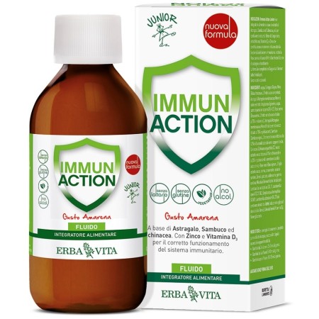 Erba Vita Immun Action Junior Integratore Per Le Difese Immunitarie 200 ml