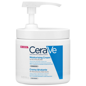 CeraVe Crema Corpo Idratante Pelle Molto Secca con Dispenser 454 g