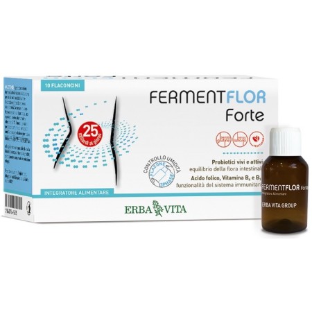 Erba Vita Fermentflor Forte Integratore Intestinale 10 Flaconcini