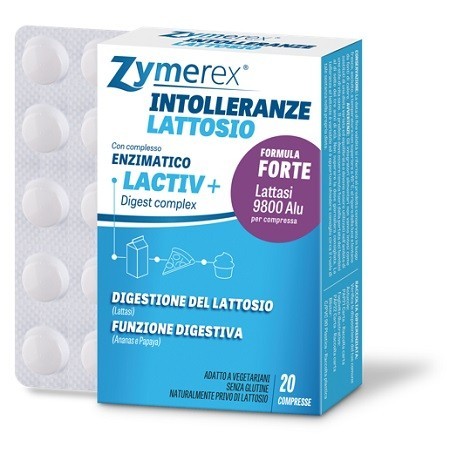 Zymerex Intolleranze Integratore Digestione Lattosio 20 Compresse