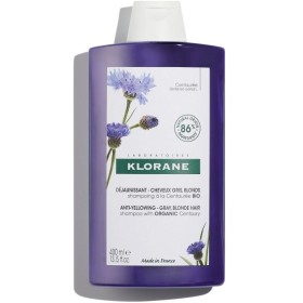 Klorane Shampoo Alla Centaurea Bio - Per Capelli Grigi o Bianchi - Luminosità e Riflessi Argentati 4