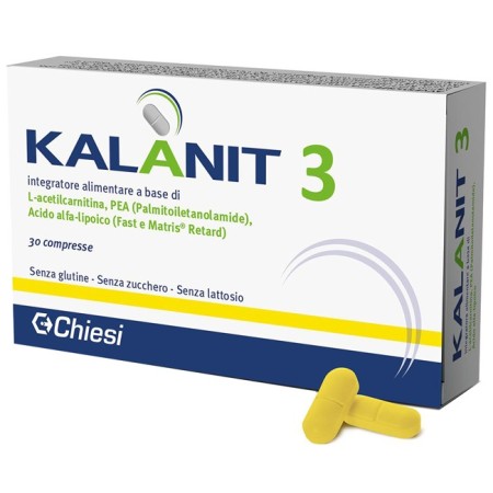 Kalanit 3 Integratore Per Il Sistema Nervoso e Affaticamento 1470 mg 30 Compresse
