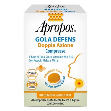 Apropos Gola Defens Doppia Azione 20 Compresse