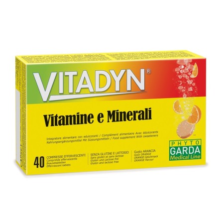 Vitadyn Multiminerale Multivitaminico Integratore 40 Compresse Effervescenti