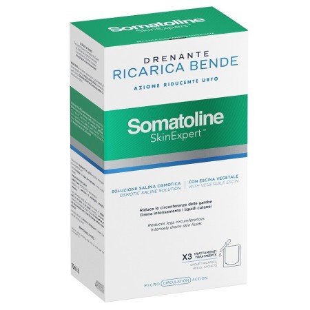Somatoline Skin Expert Bende Snellenti Drenanti Azione Riducente Urto 1 Applicazione