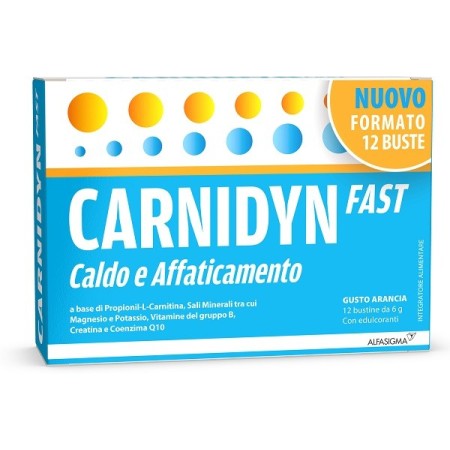 Carnidyn Fast Magnesio e Potassio Integratore 12 Bustine