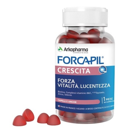 Arkopharma Forcapil Crescita Integratore Capelli e Unghie 60 Gommose