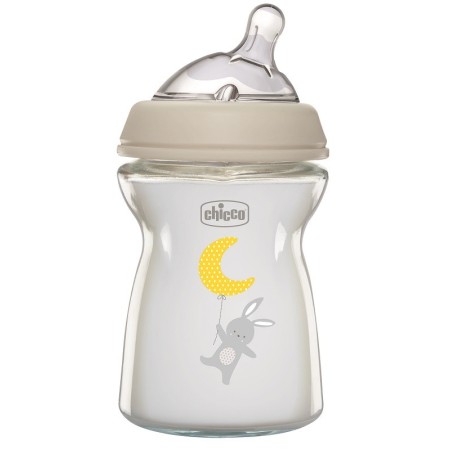 Chicco Biberon Natural Feeling 0M  Vetro 250 ml