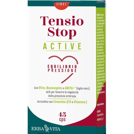 Erba Vita Tensio Stop Active Integratore Pressione Arteriosa 45 Capsule