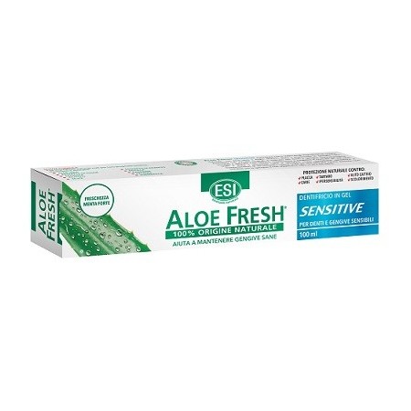 ESI Aloe Fresh Sensitive Retard Dentifricio all'Aloe Vera Denti e Gengive Sensibili 100 ml