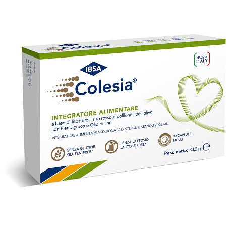 Colesia Soft Gel Integratore Per Trigliceridi e Colesterolo 30 Capsule Molli