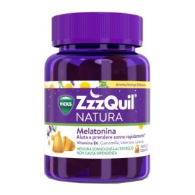 ZzzQuil Natura Melatonina Integratore Per Dormire, Mango e Banana 30 Gommose