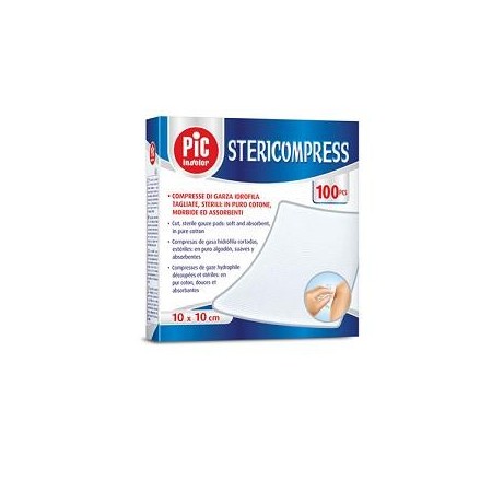 Pic Compresse di Garza Sterile 20 x 20 cm Idrofila 25 Pezzi