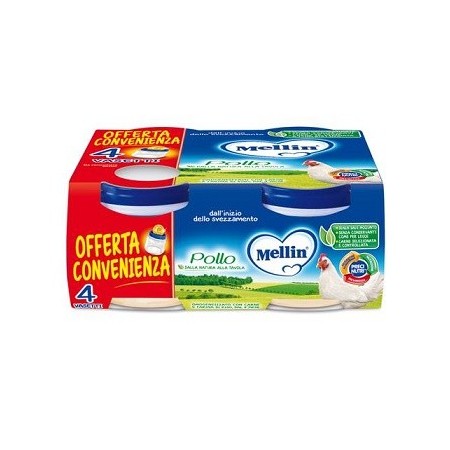 Mellin Omogeneizzato di Pollo 4 x 80 g