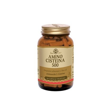 Solgar Amino Cisteina 500 Integratore Capelli Unghie 30 Capsule Vegetali