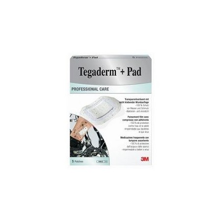Tegaderm   Pad Cerotto con Tampone 9x15 cm 5 Pezzi
