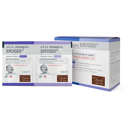 Fiocchi di Riso Emugen Olio Shampoo Detergente Bifasico 10 Bustine
