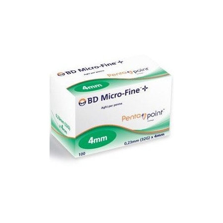 BD Micro-Fine Aghi 32GX4mm per Penna Insulina 100 pezzi