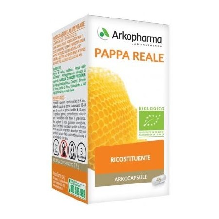 Arkocapsule Pappa Reale Bio Integratore Ricostituente 45 Capsule