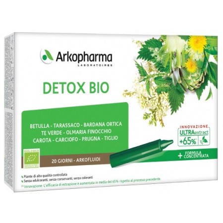 Arkofluidi Detox Bio Integratore Depurativo e Drenante 20 Flaconcini